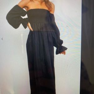 🌟 NWT 🏷 Petal + Pup Black Gabriella Dress - Black Size 6